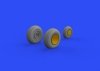 Eduard 648515 P-38F/ G wheels 1/48 TAMIYA